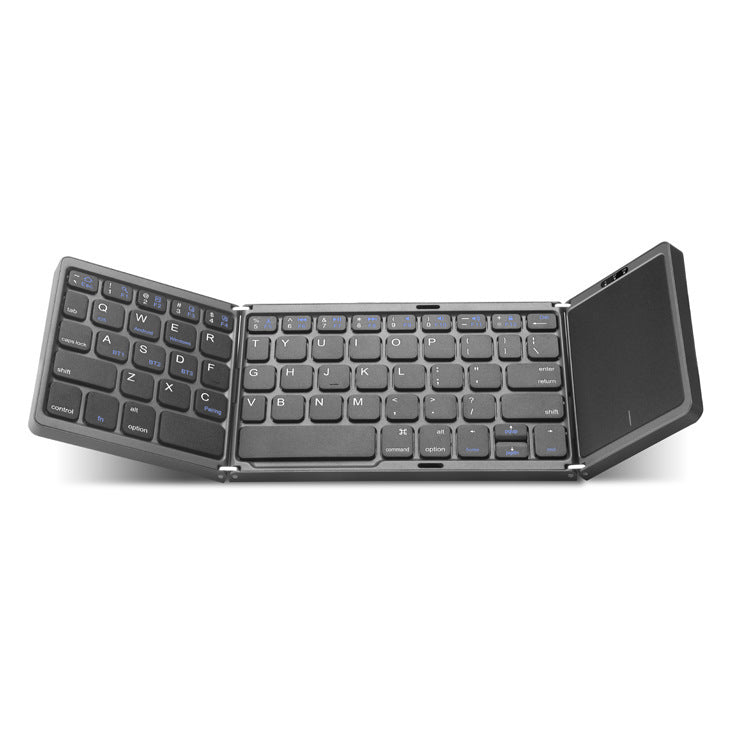 Three Folding Wireless Bluetooth Keyboard Touch Pad