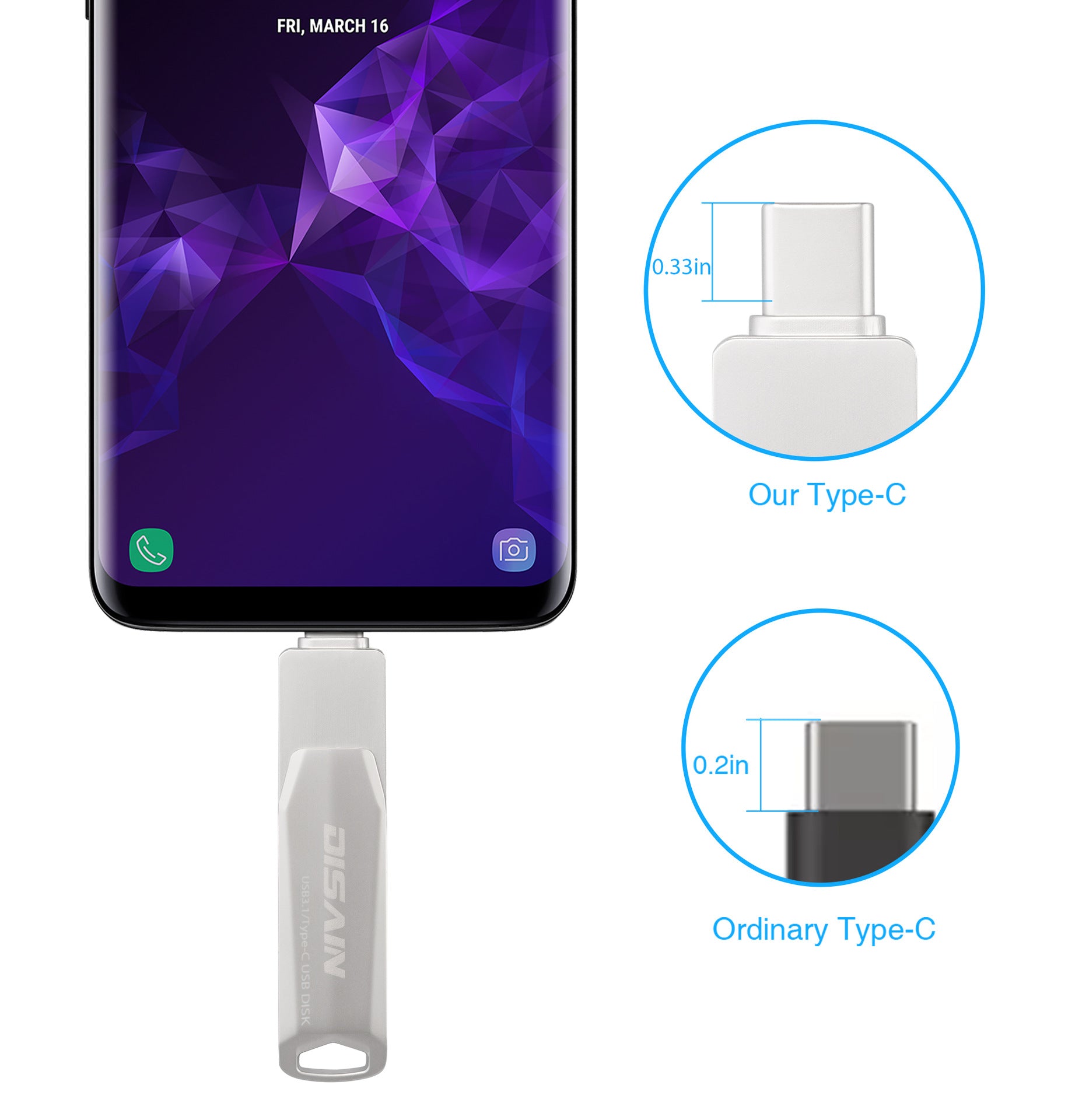 Metal Rotating USB  Drive